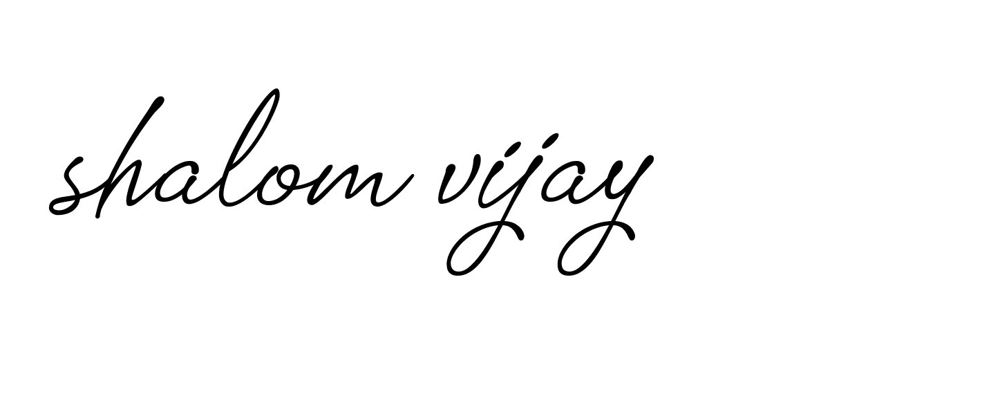 Signature of shalom-vijay