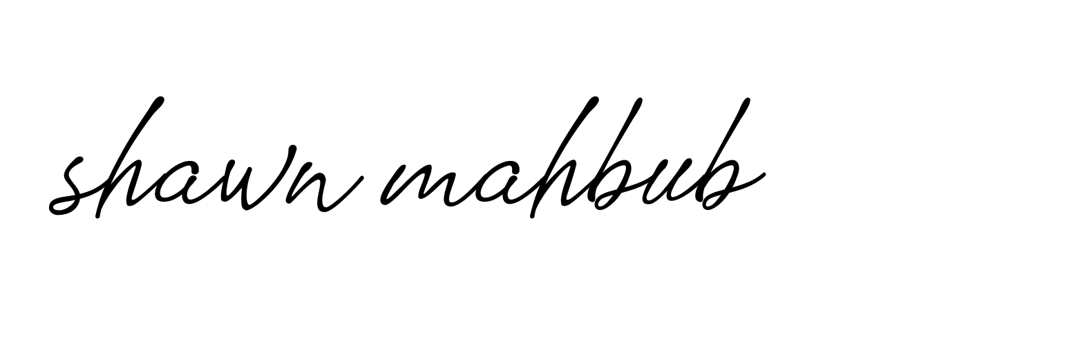 Signature of shawn-mahbub