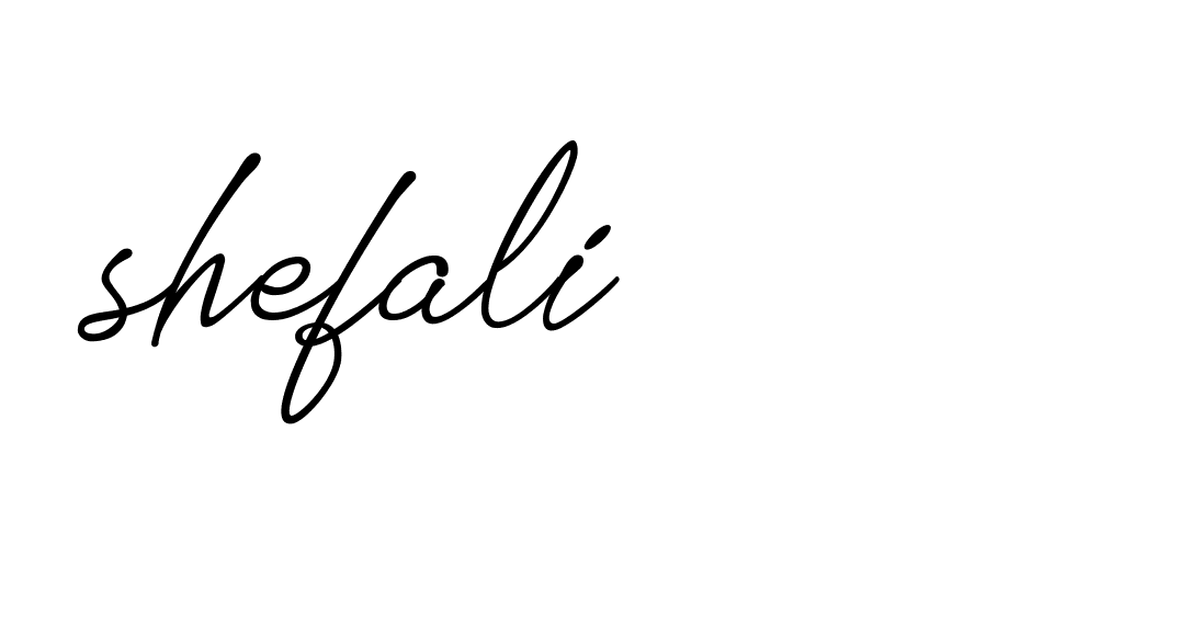 Signature of shefali-