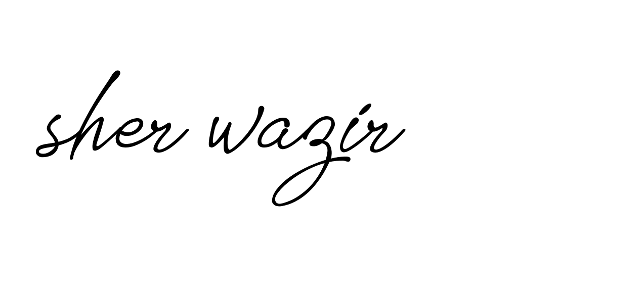 Signature of sher-wazir