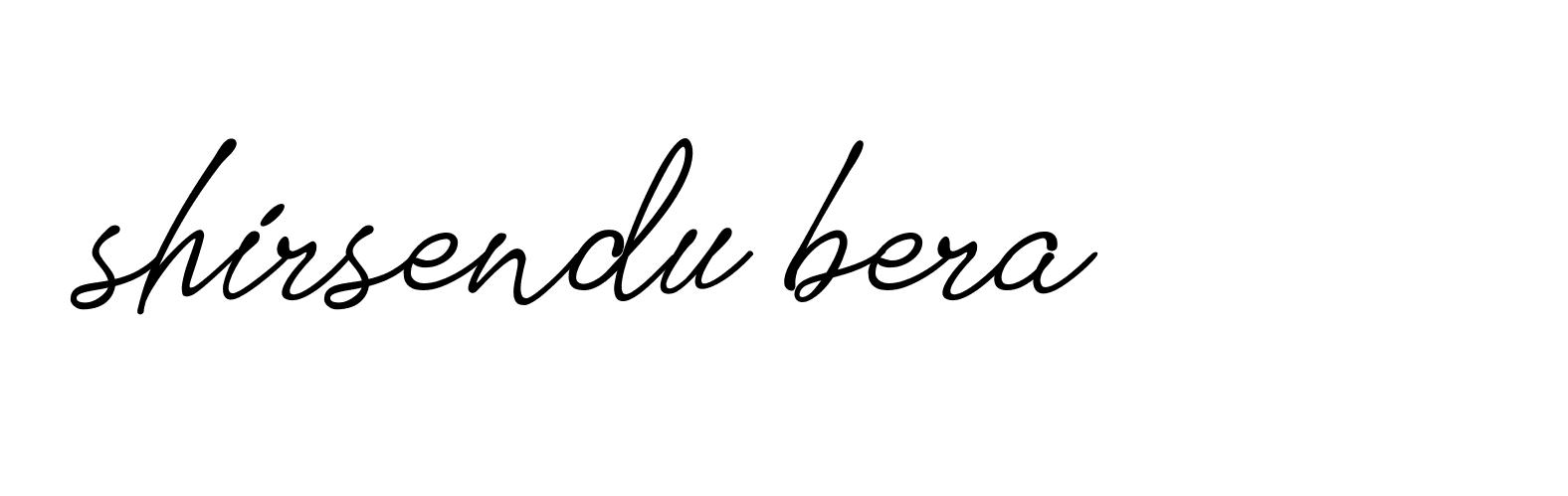 Signature of shirsendu-bera