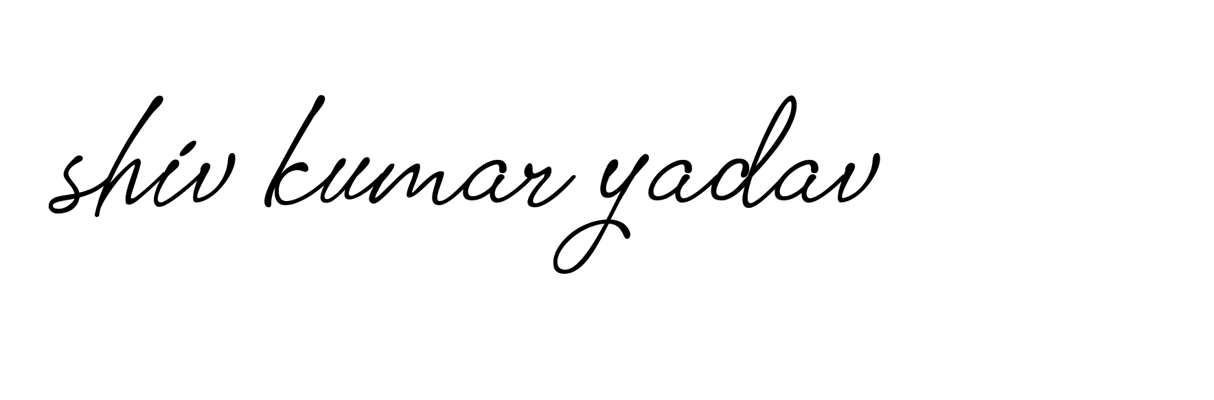 Signature of shiv-kumar-yadav