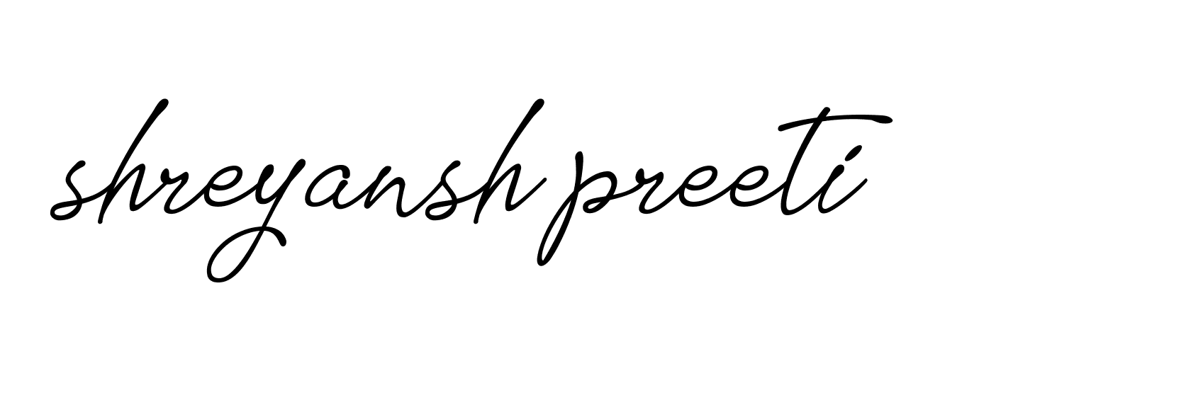 Signature of shreyansh-preeti