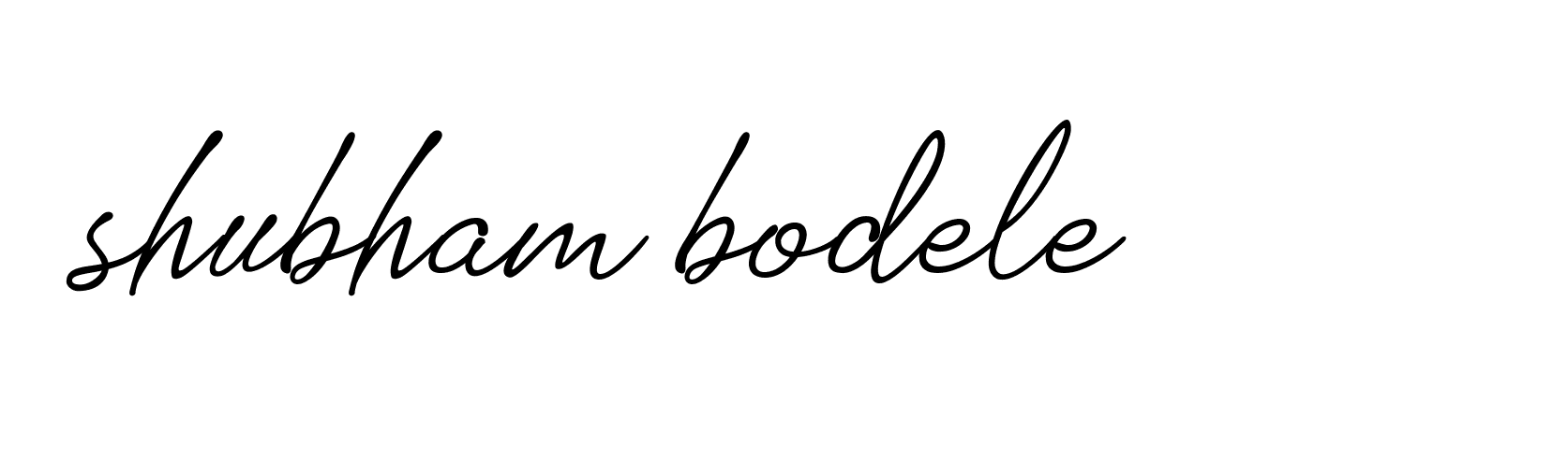 Signature of shubham-bodele