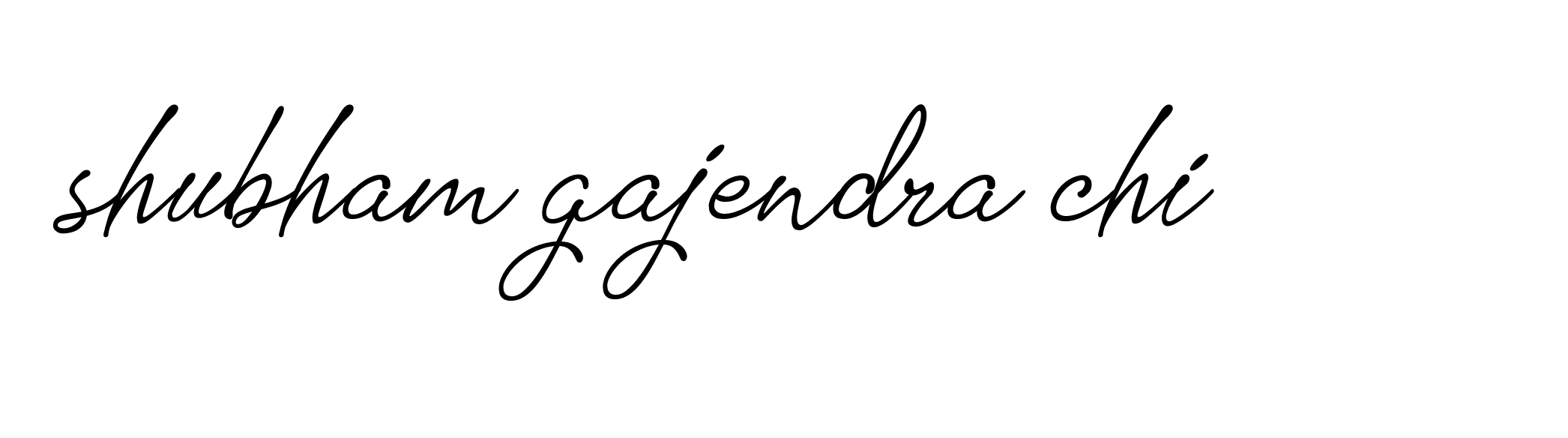 Signature of shubham-gajendra-chi