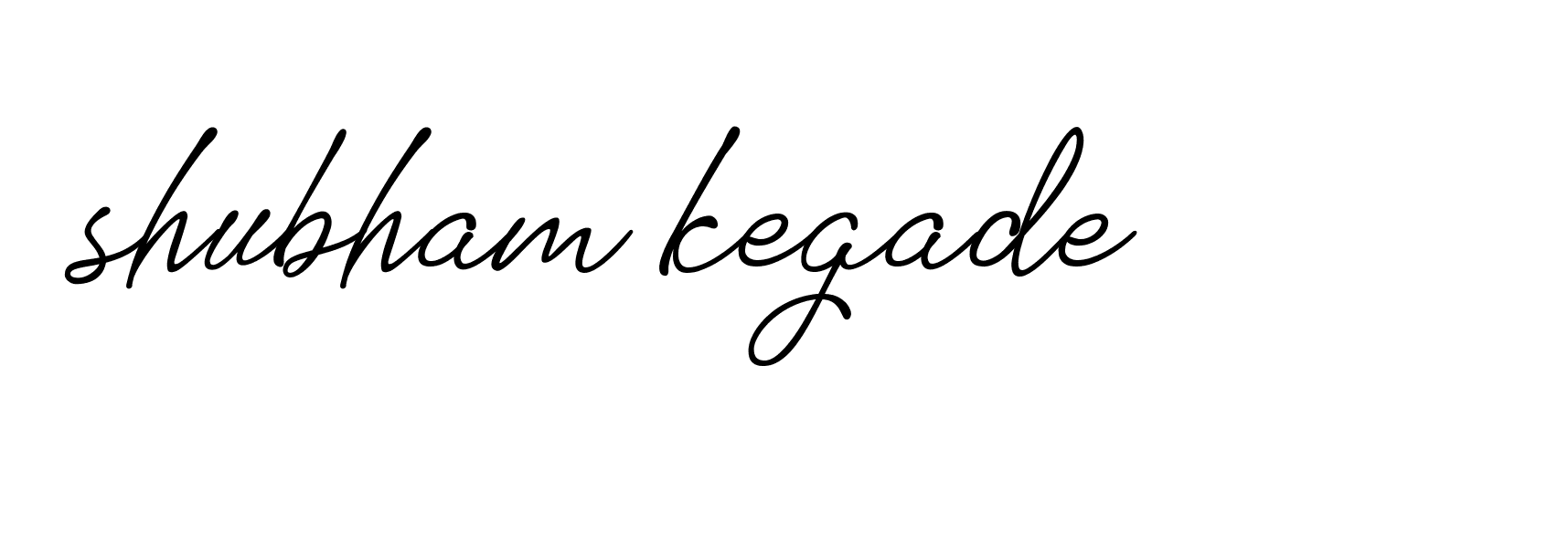 Signature of shubham-kegade