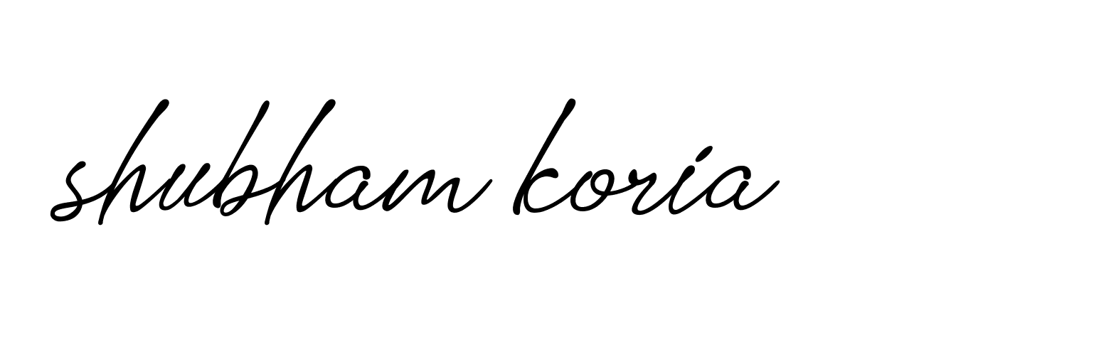 Signature of shubham-koria