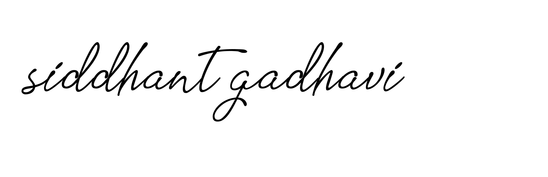 Signature of siddhant-gadhavi