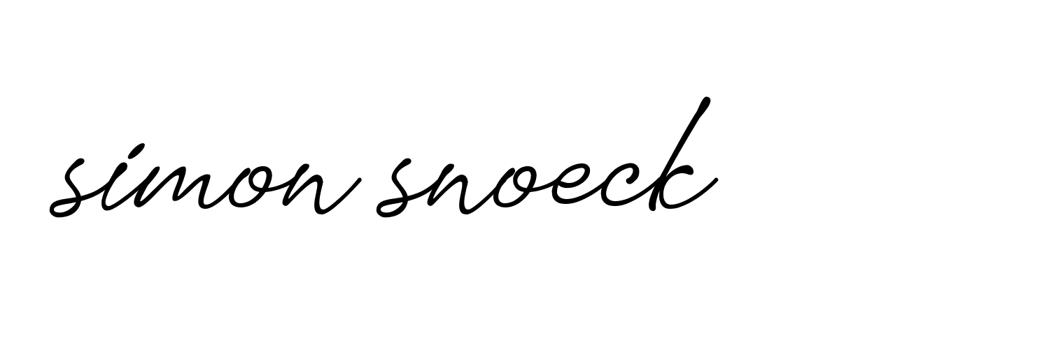 Signature of simon-snoeck