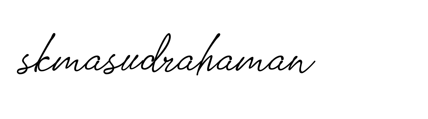 Signature of skmasudrahaman