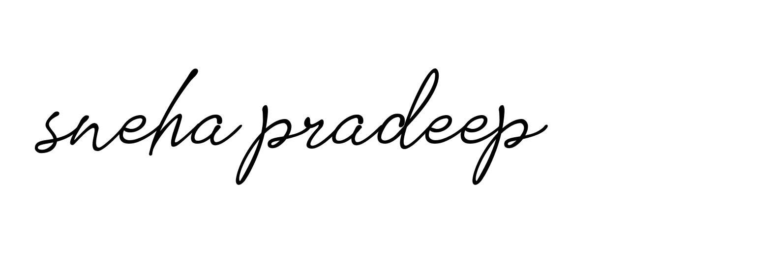 Signature of sneha-pradeep