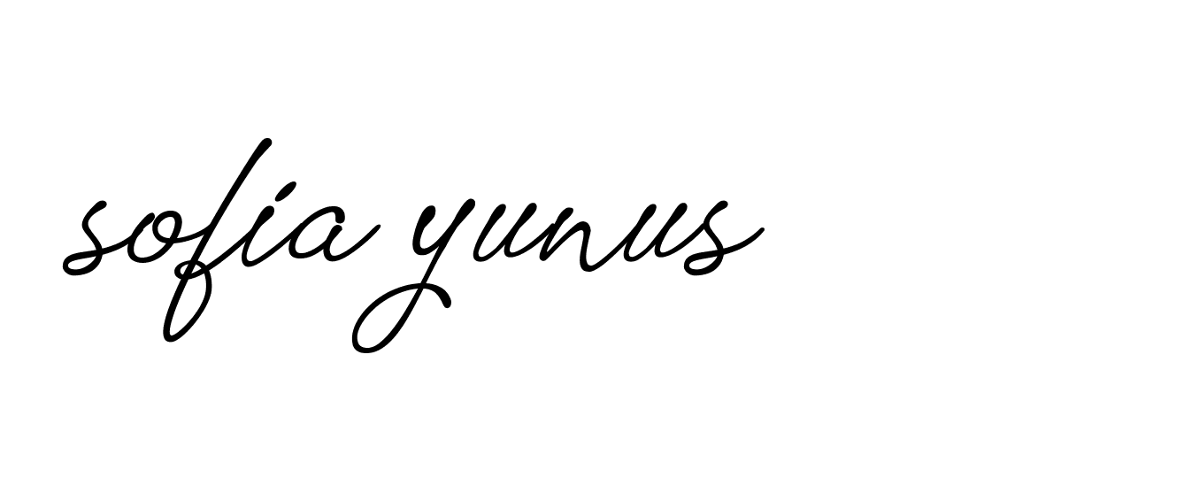 Signature of sofia-yunus