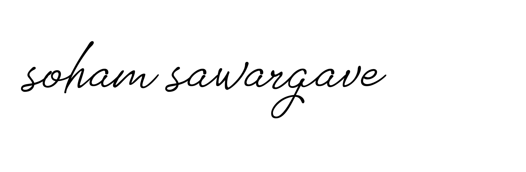 Signature of soham-sawargave