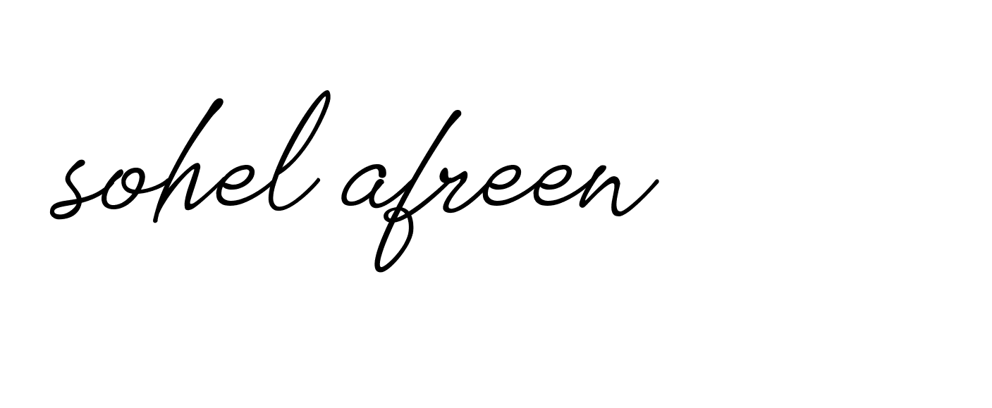 Signature of sohel-afreen