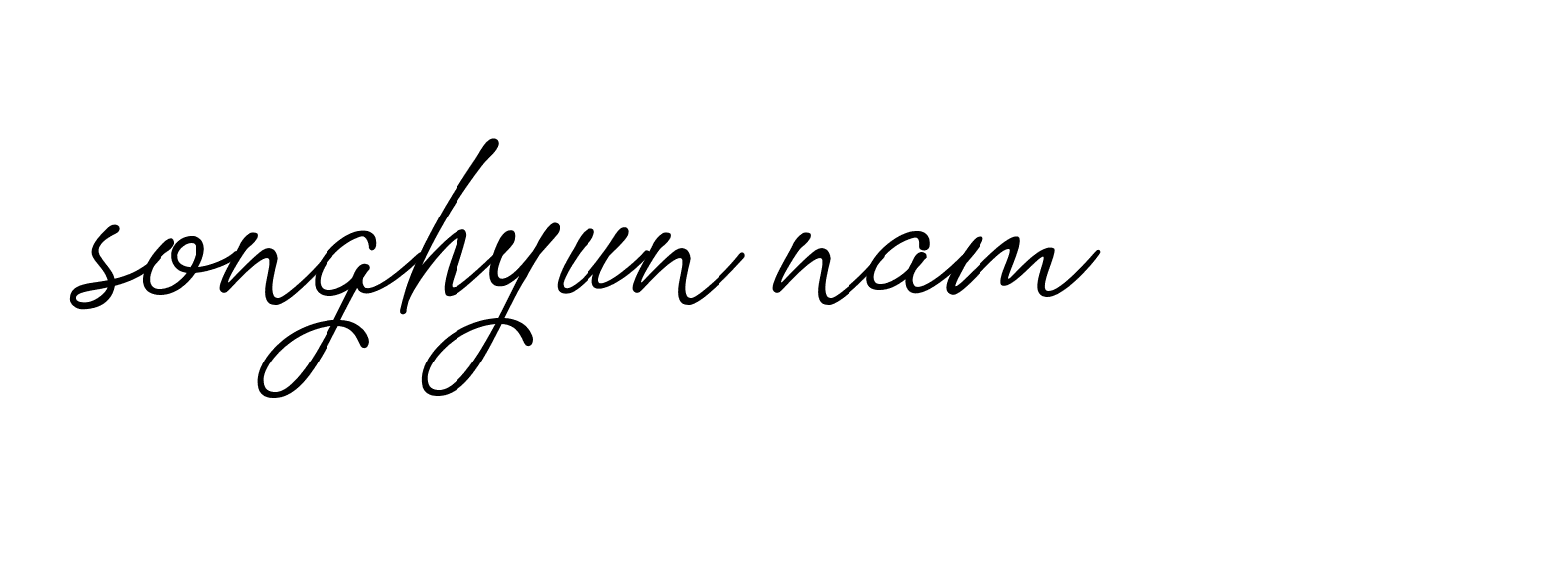 Signature of songhyun-nam