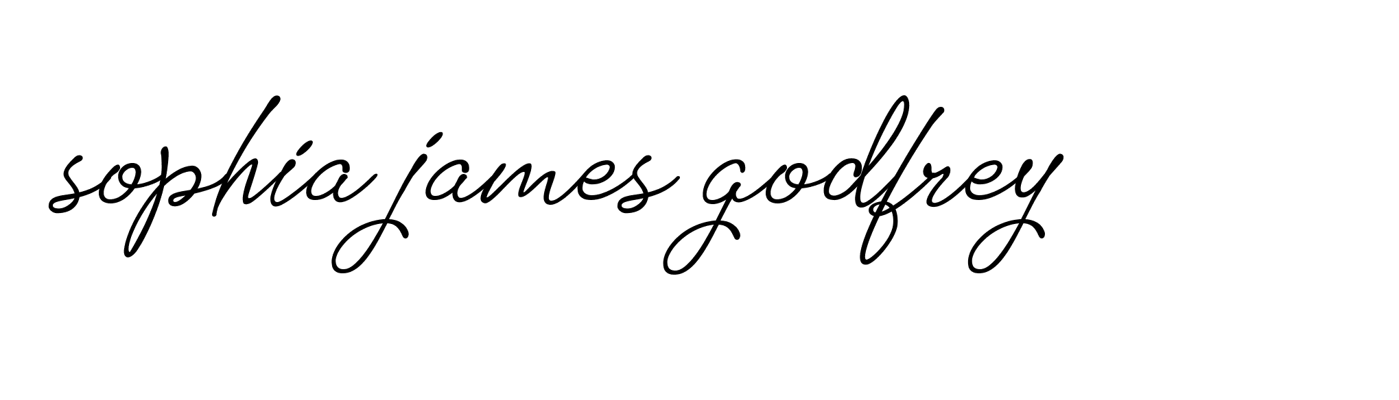 Signature of sophia-james-godfrey