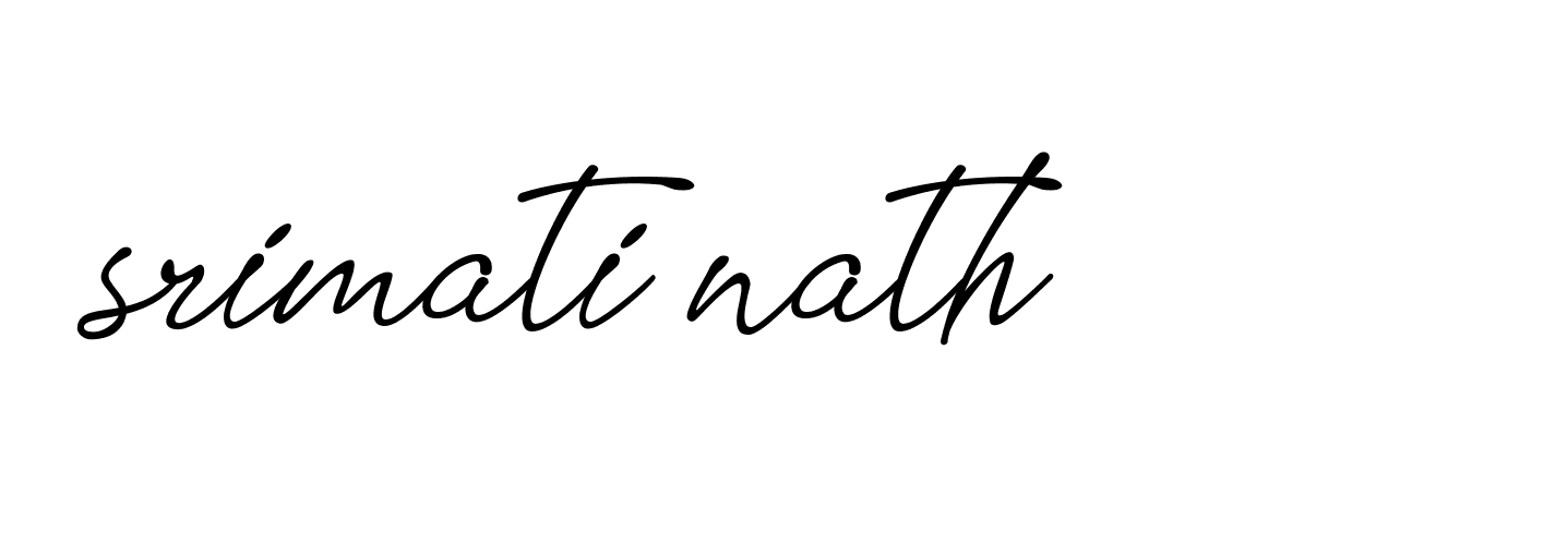 Signature of srimati-nath