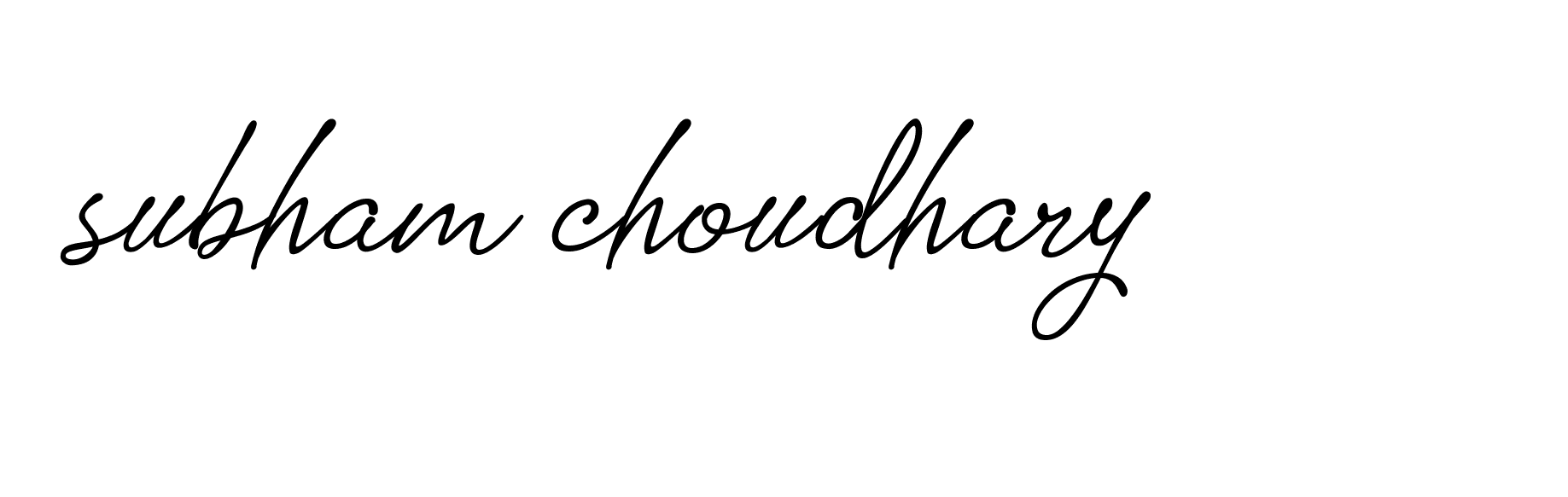 Signature of subham-choudhary