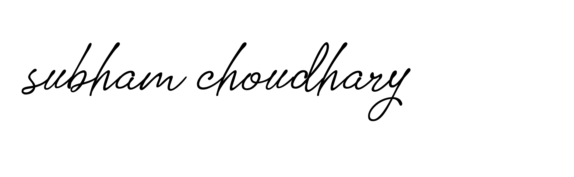 Signature of subham-choudhary-