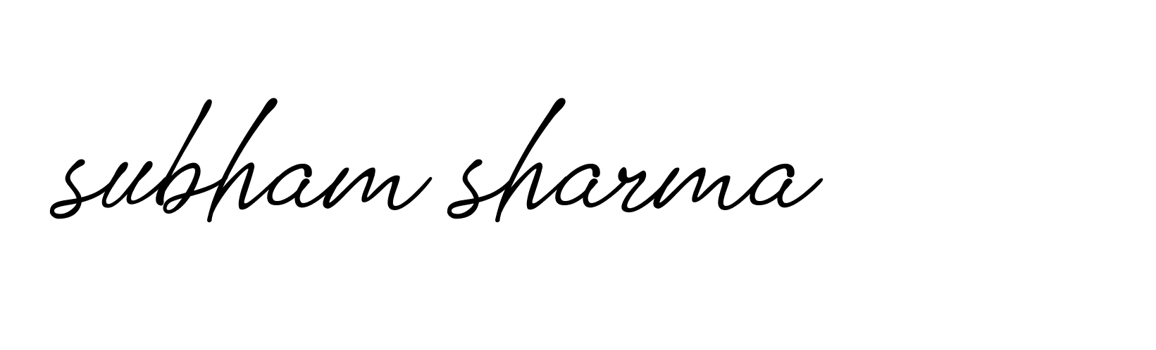 Signature of subham-sharma