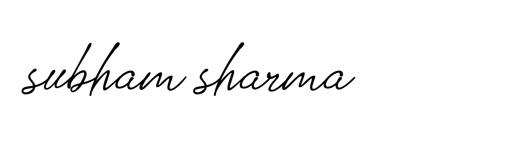 Signature of subham-sharma-