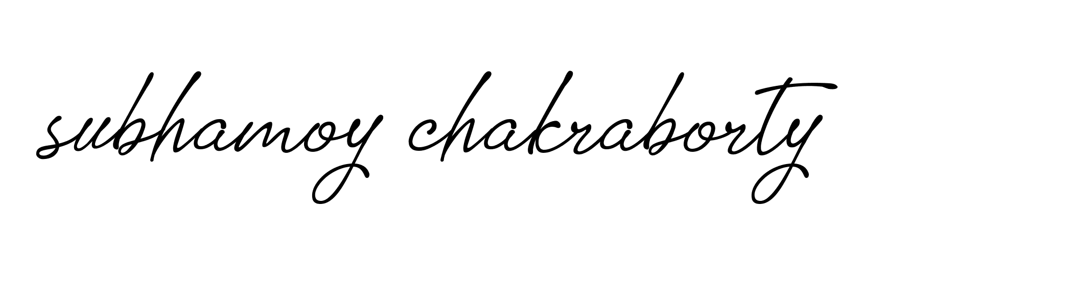 Signature of subhamoy-chakraborty