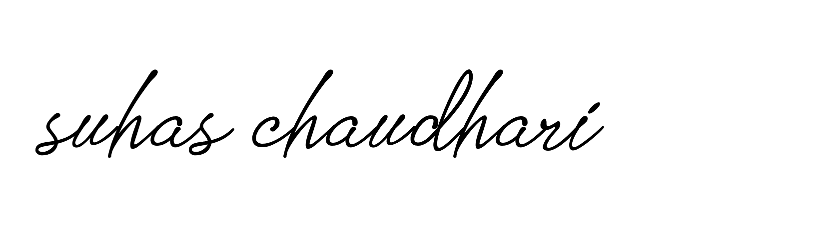 Signature of suhas-chaudhari