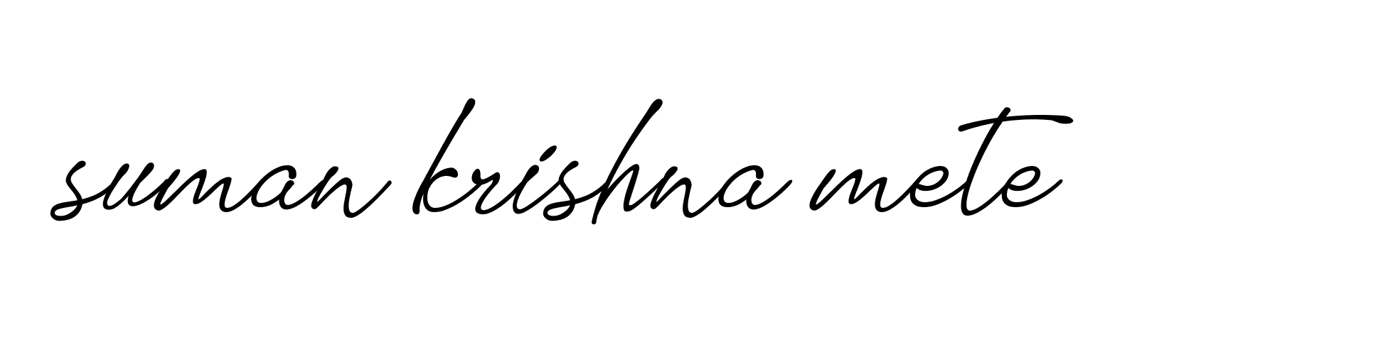 Signature of suman-krishna-mete