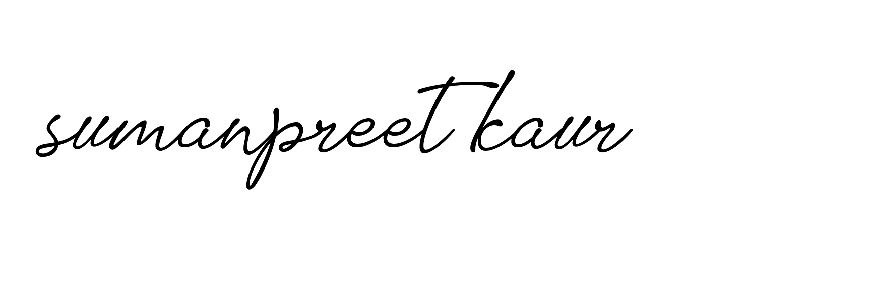 Signature of sumanpreet-kaur