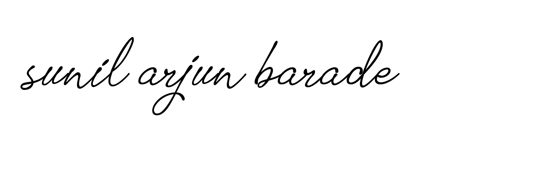 Signature of sunil-arjun-barade