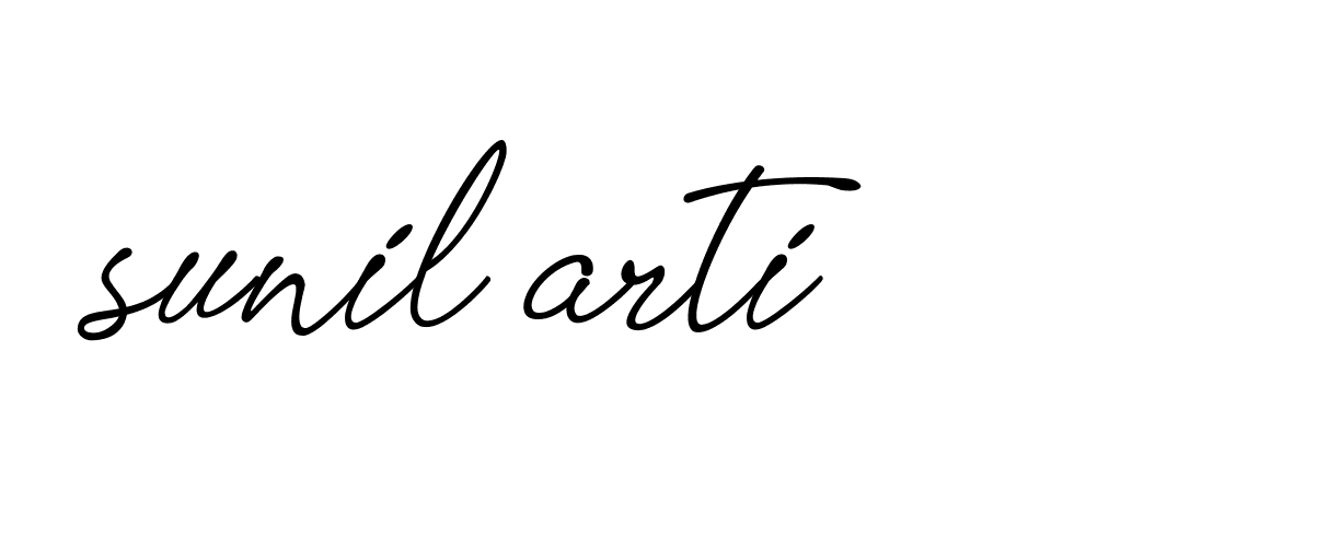 Signature of sunil-arti