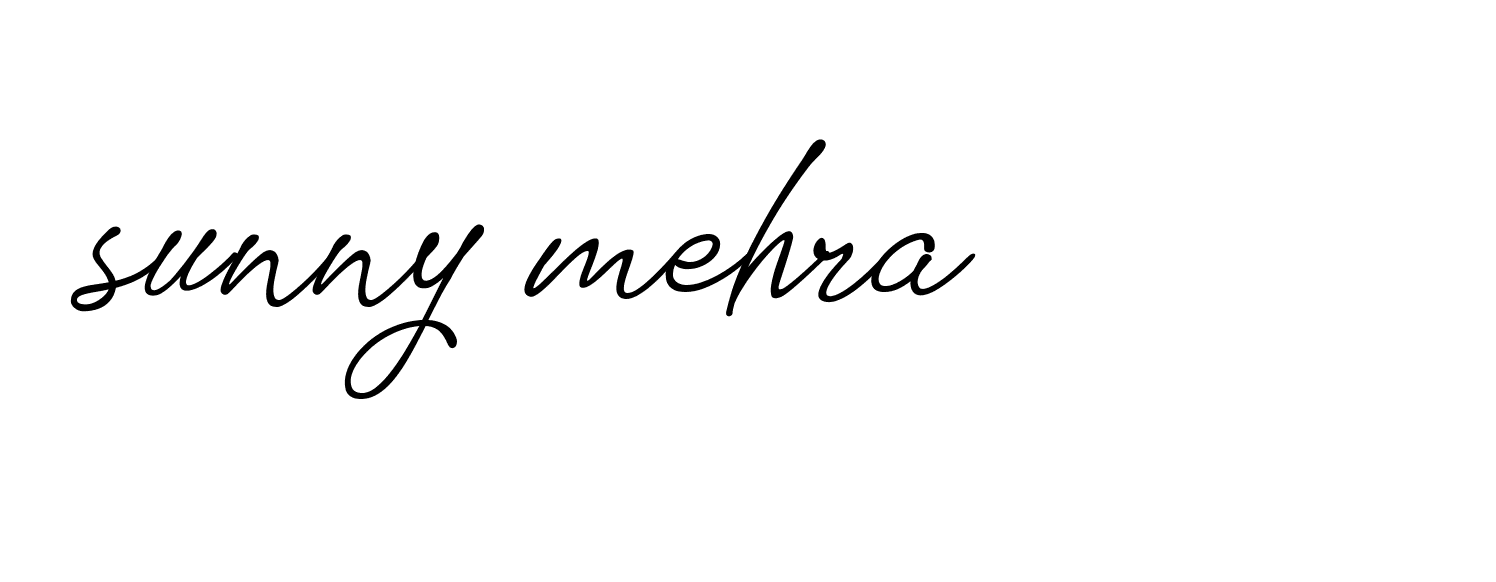 Signature of sunny-mehra-