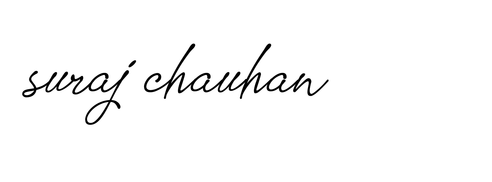 Signature of suraj-chauhan-