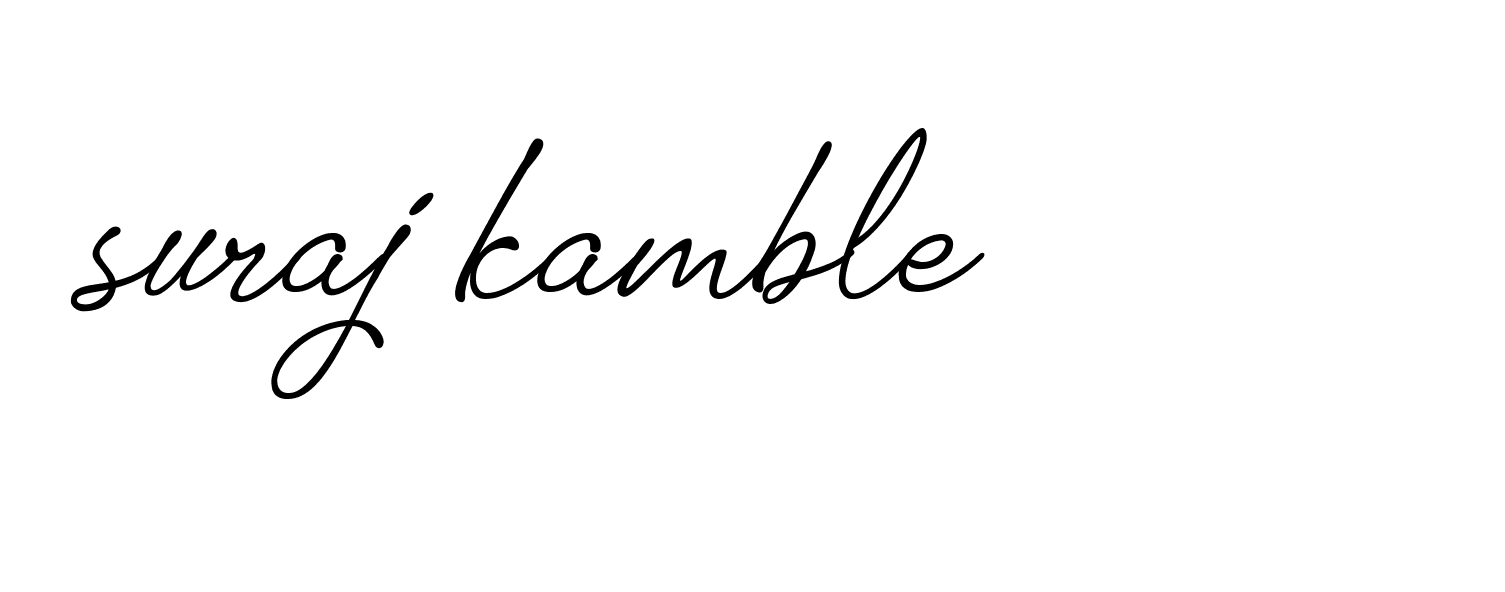 Signature of suraj-kamble-