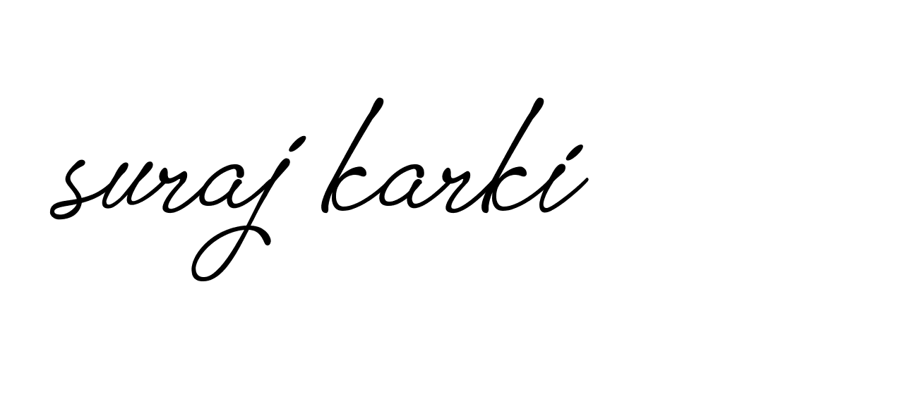 Signature of suraj-karki