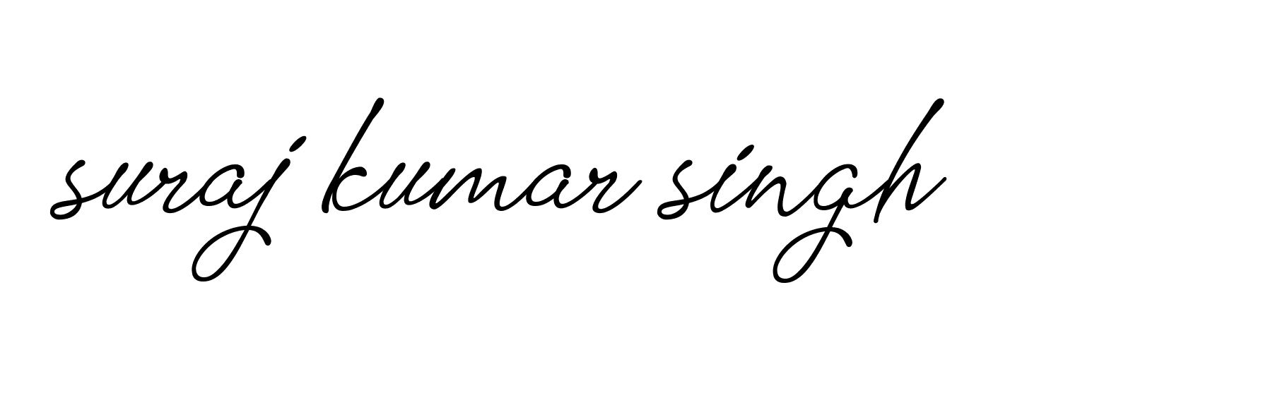 Signature of suraj-kumar-singh