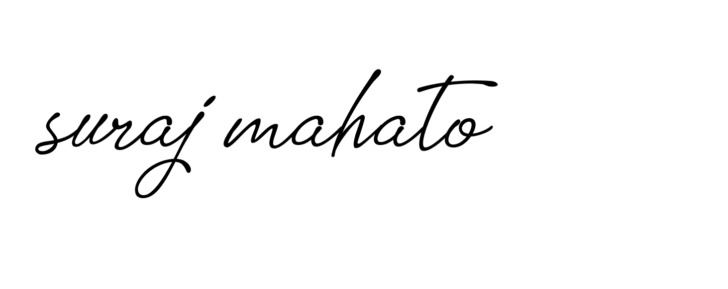 Signature of suraj-mahato