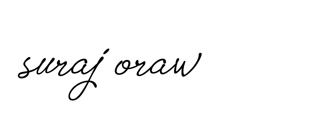 Signature of suraj-oraw