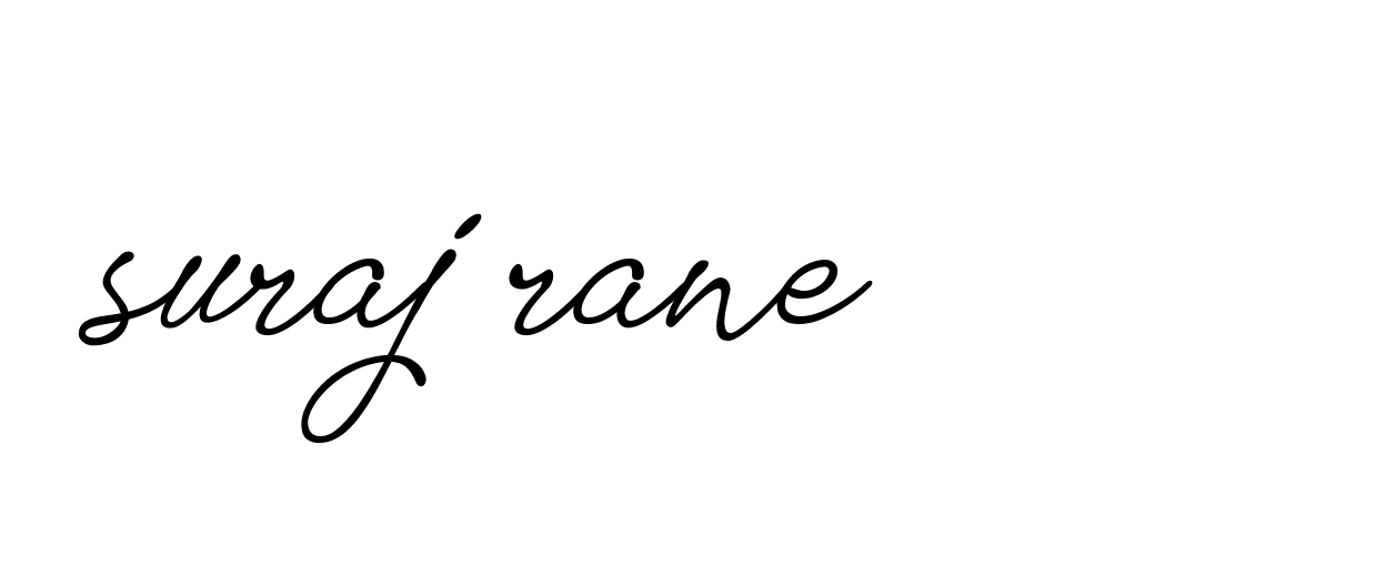 Signature of suraj-rane