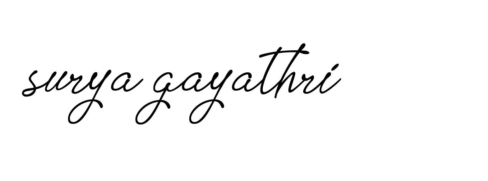 Signature of surya-gayathri