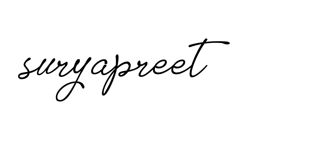 Signature of suryapreet