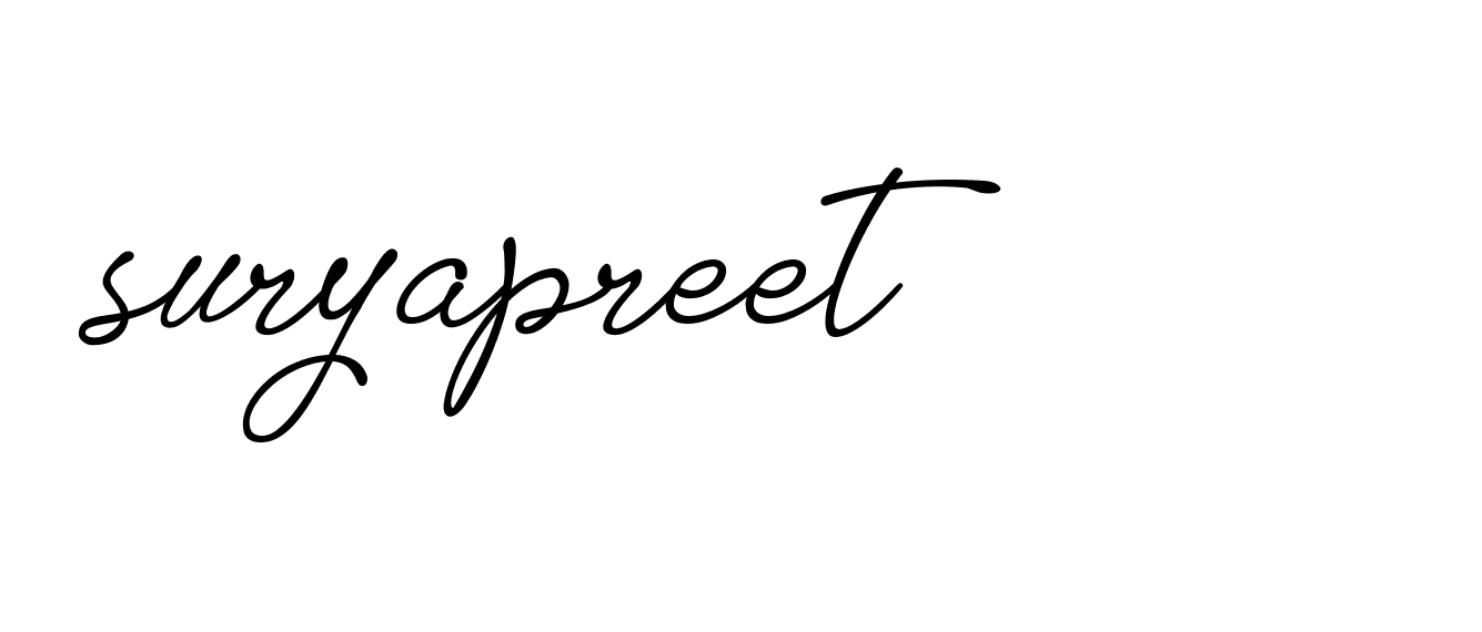 Signature of suryapreet-