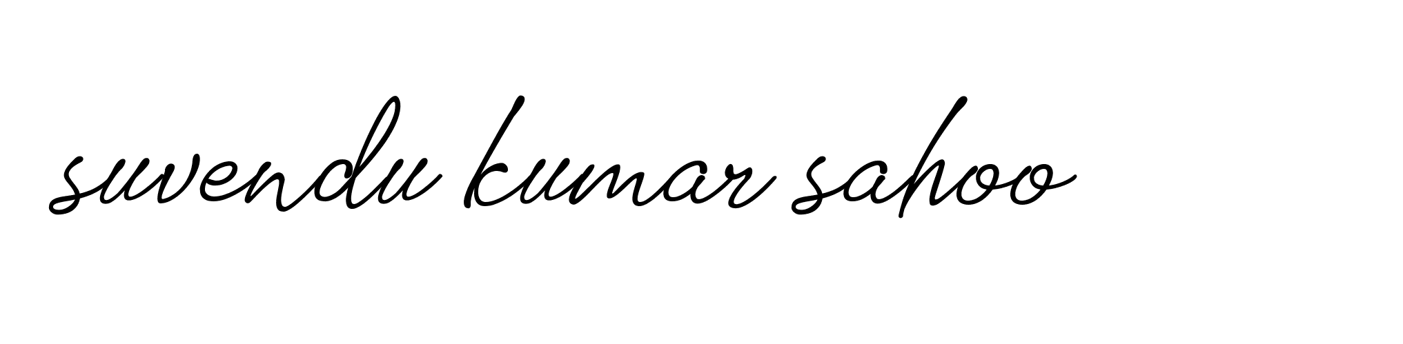 Signature of suvendu-kumar-sahoo