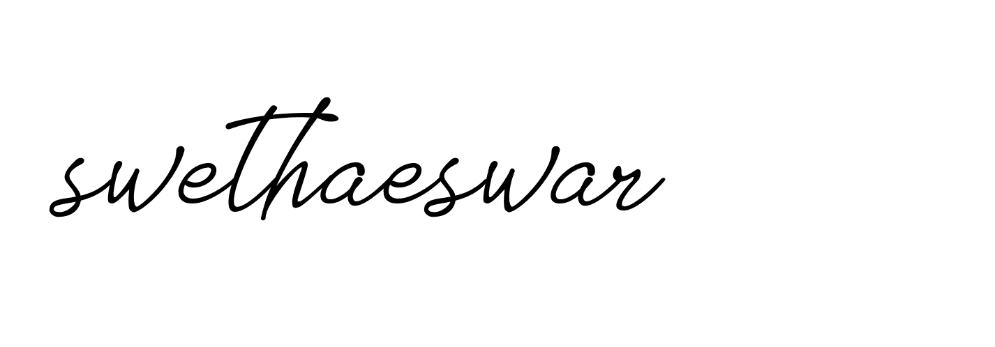 Signature of swethaeswar