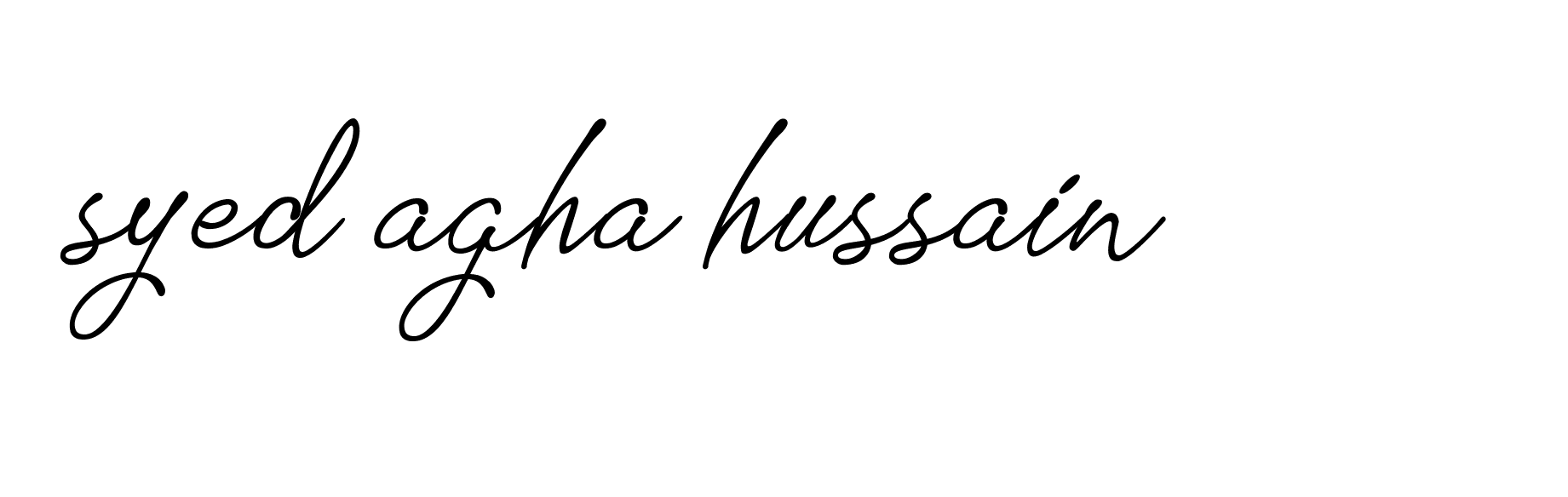 Signature of syed-agha-hussain