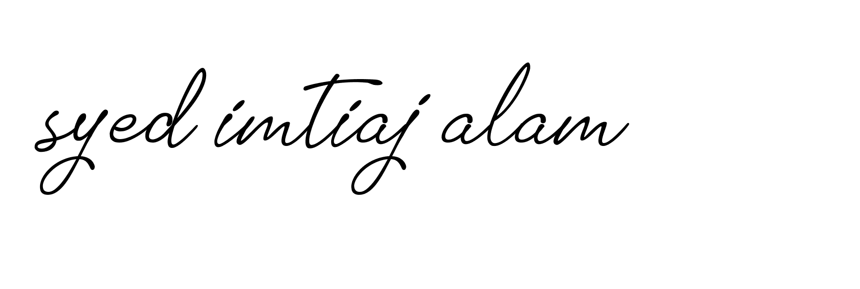 Signature of syed-imtiaj-alam