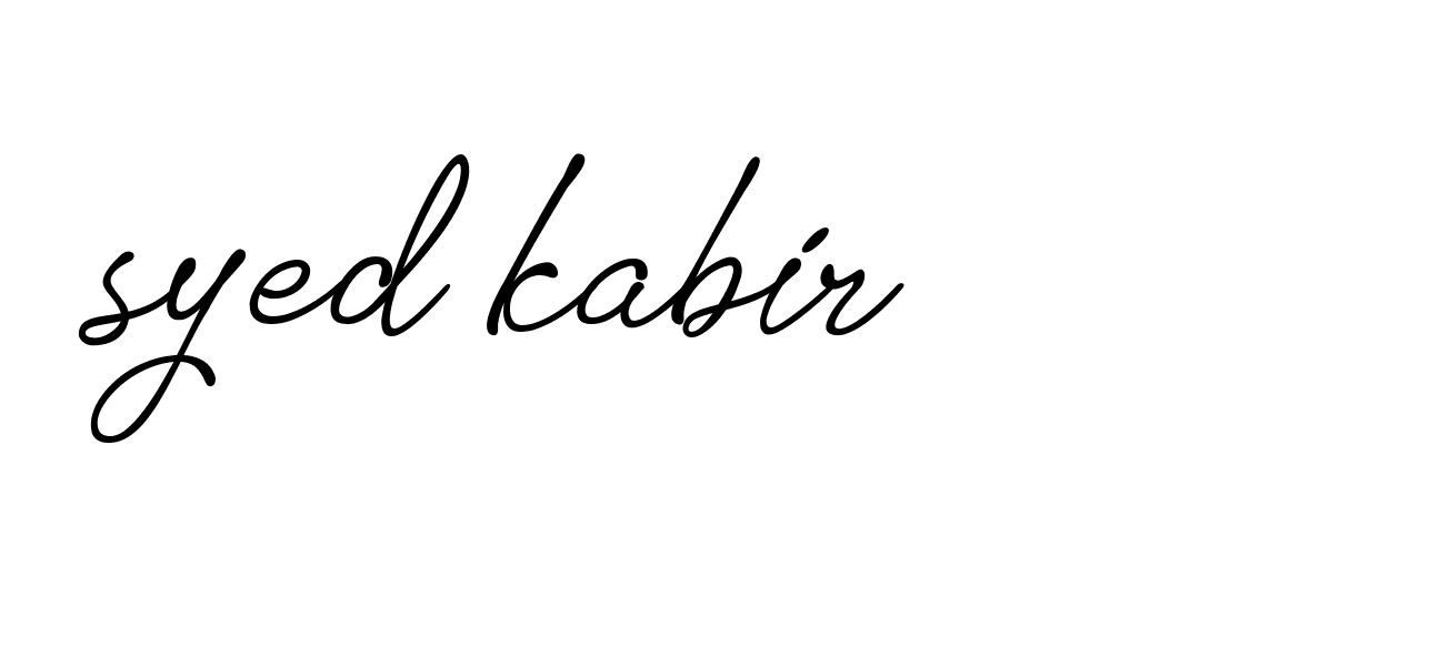 Signature of syed-kabir