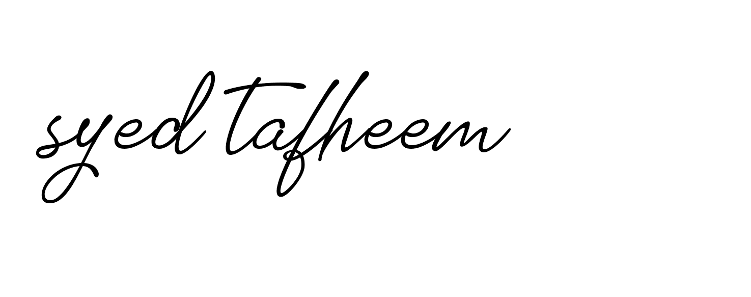 Signature of syed-tafheem