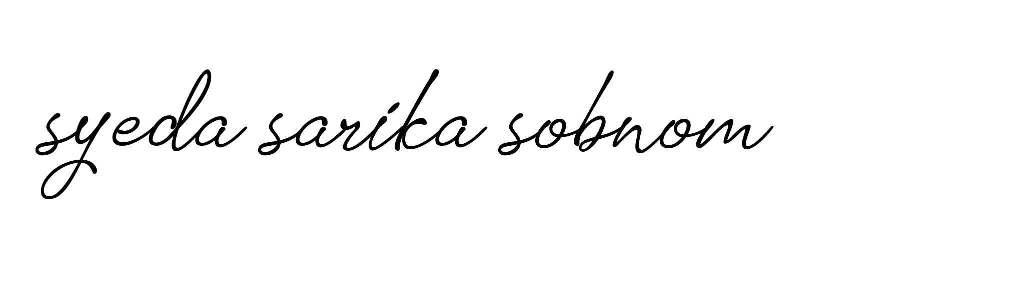 Signature of syeda-sarika-sobnom-