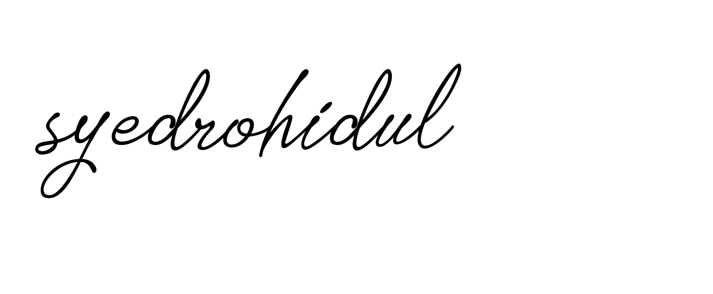 Signature of syedrohidul-